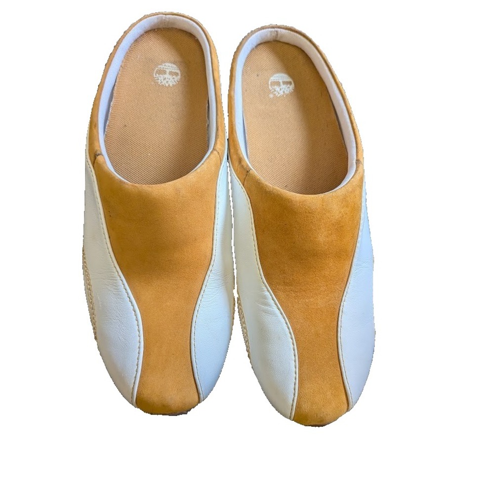 Timberland Women 7.5 M Shoes Clogs Slip-on Mule Granola Genuine Leather Comfy